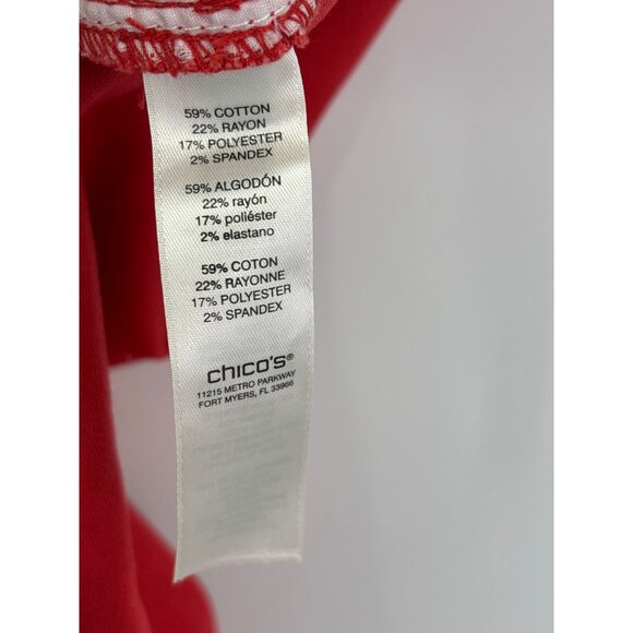 Chico's Red Capris - Picture 5 of 5